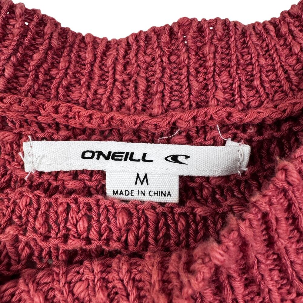 O'Neill Nubby Textured Open Knit Beachy Casual Pullover Sweater Women's Size M - Picture 3 of 6